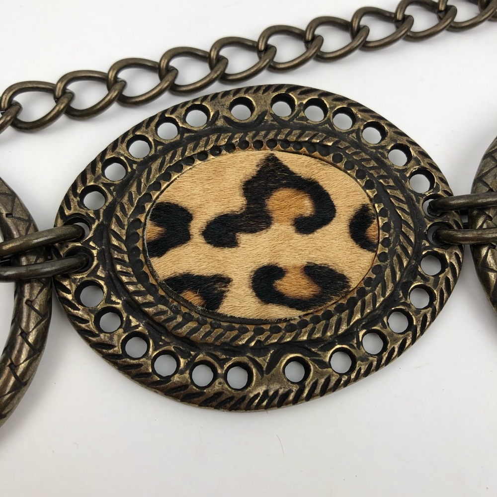 Chico’s Leopard Print Statement Belt - Picture 3 of 8